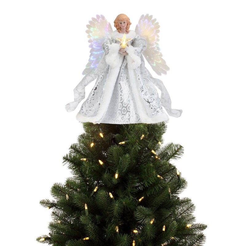 The Holiday Aisle® Animated Tree Topper - Celestial Angel | Wayfair
